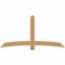 Ekena Millwork Bellingham Timber Gable Bracket, Western Red Cedar, 84"W x 42"H x 1 1/2"D x 5 1/2"F, 12/12 Pitch GBW084X42X0206BEL00SWR - alternate 1